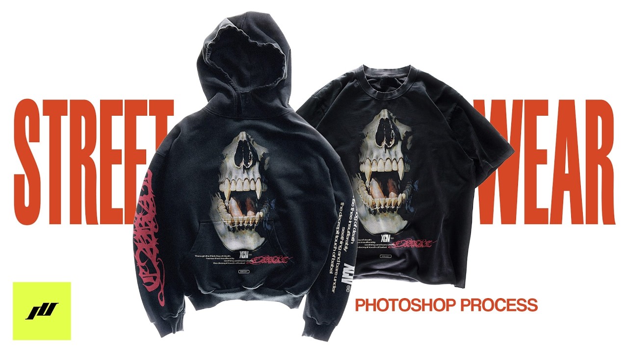 DESIGNING A STREETWEAR T-SHIRT IN 30 MINUTES | PHOTOSHOP PROCESS 2025
