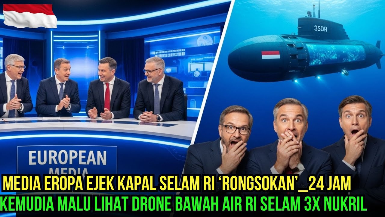 Dihina “Kapal Selam Rongsokan”! 24 Jam Kemudian Eropa BUNGKAM—Drone Bawah Air RI Muncul!