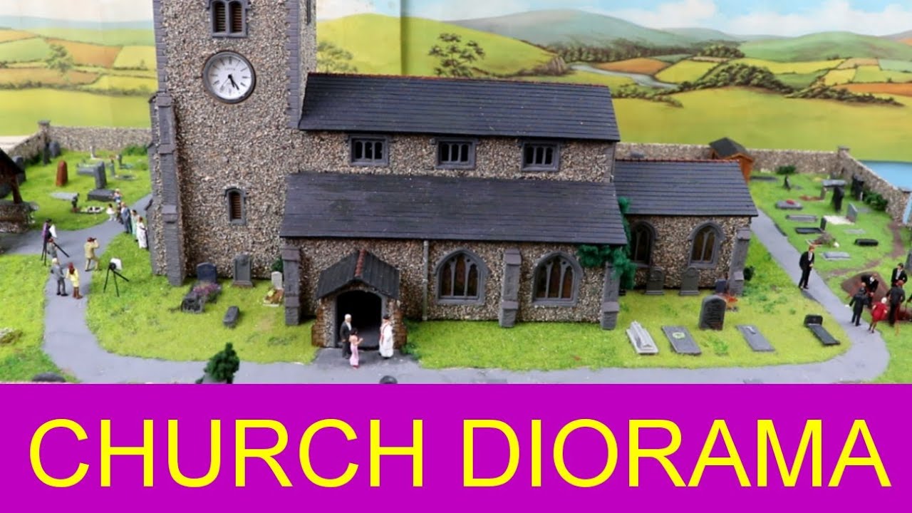 Animated Church Diorama in OO : Feature rich animated model