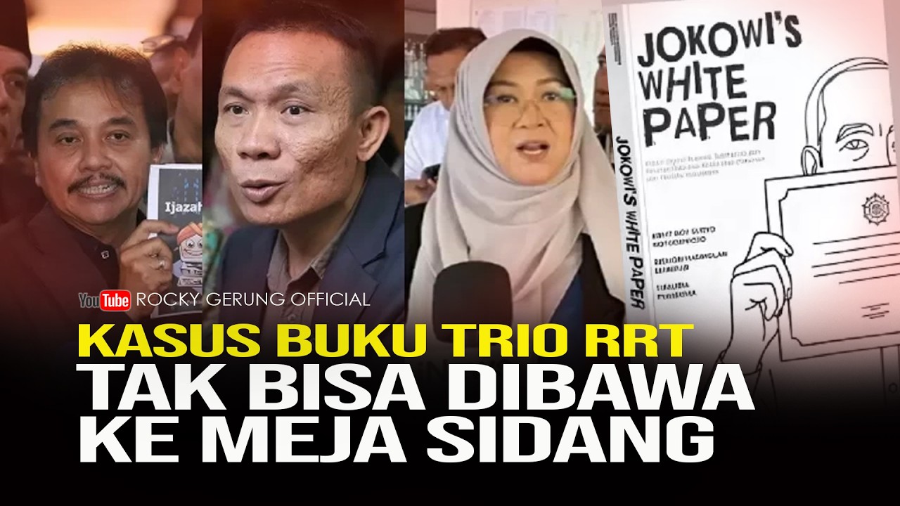 KASUS BUKU TRIO RRT TAK BISA DIBAWA KE MEJA SIDANG