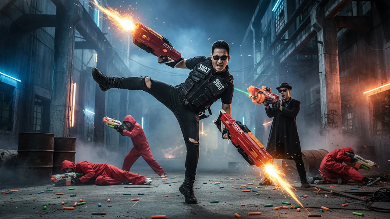 Война с бластерами Nerf: Эпическая миссия спецназа SEAL X - Одиночное обезвреживание преступной г...