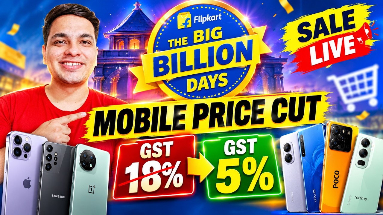 Big Phone Price Drop 🔥 5% GST CUT On Mobiles ? Flipkart Big Billion Days 2026 Best Mobile Offers ⚡