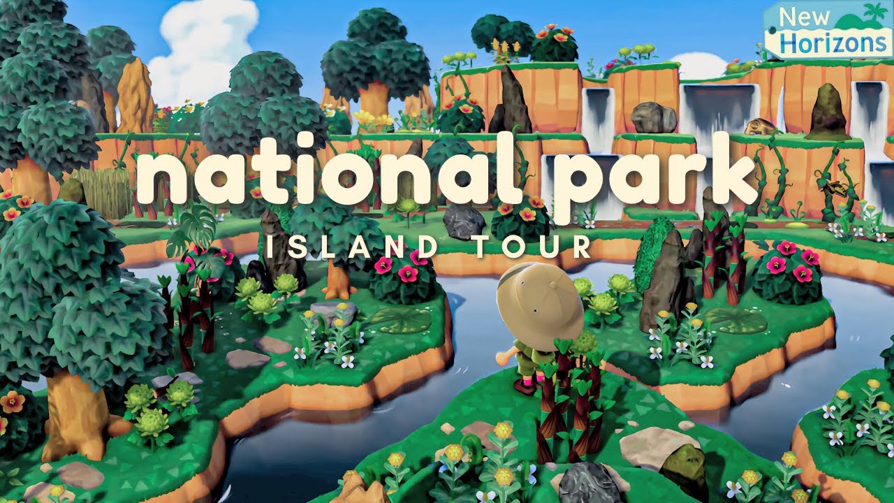 Incredible Natural Park Island Tour with Jaw Dropping Terraforrning | Animal Crossing New Horizons