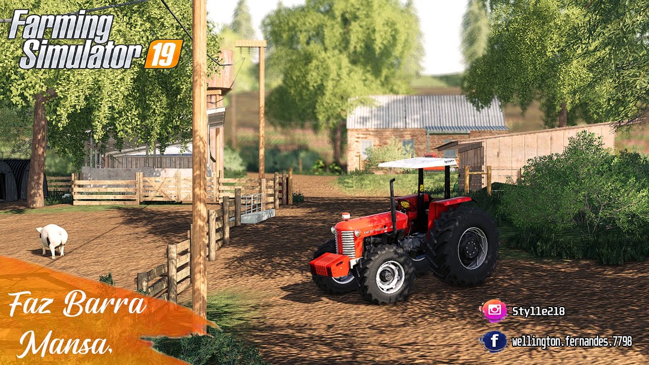 FAZENDA BARRA MANSA FS19, NOVO MAPA BR ESPECIAR DE BOM | Farming Simulator 19 - Logitech g29