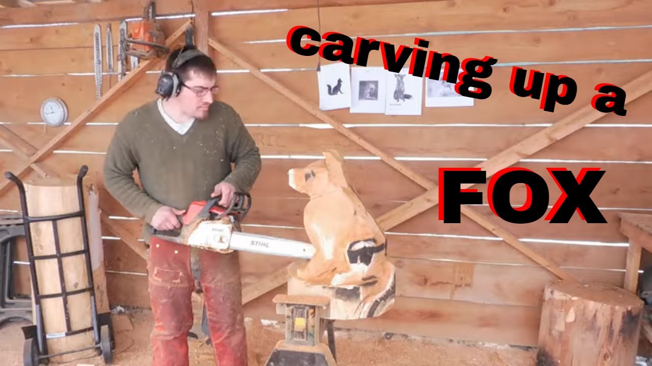 Carving up a fox!