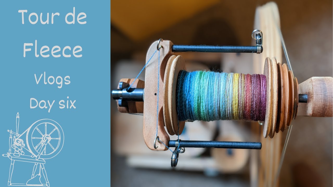 tour de fleece day six - lots of spinning