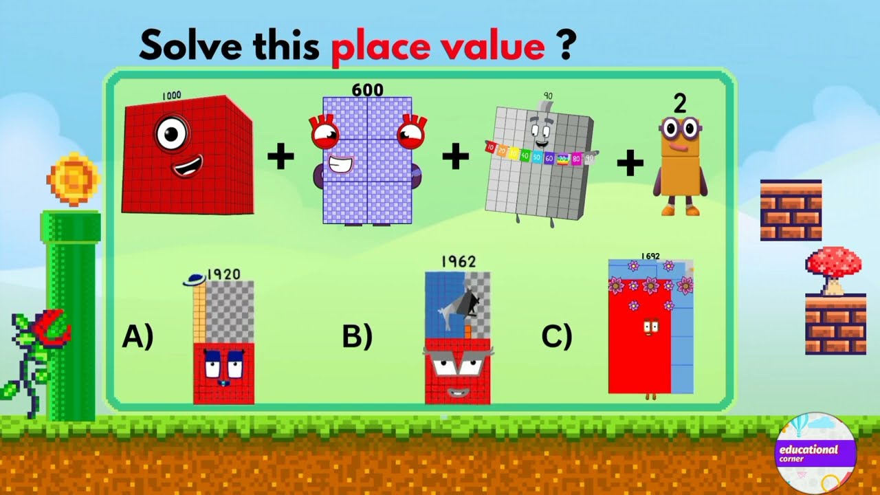 Numberblocks Math puzzle Quiz for Kids | Learn Addition and Missing Numbers | Educational Corner