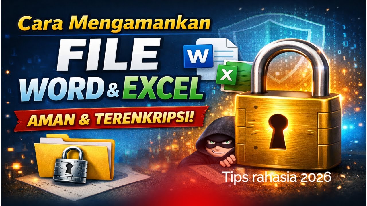 🔒Cara Mengamankan File Word & Excel dengan Enkripsi | Data Aman Tanpa Aplikasi Tambahan