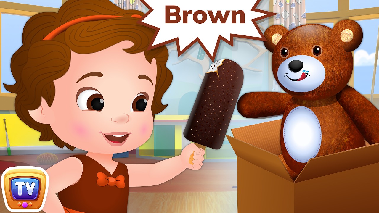 Learn the Color Brown! 🤠 Cowboy Hats, Coconuts & Shoes | ChuChu TV Colors Song for Infants