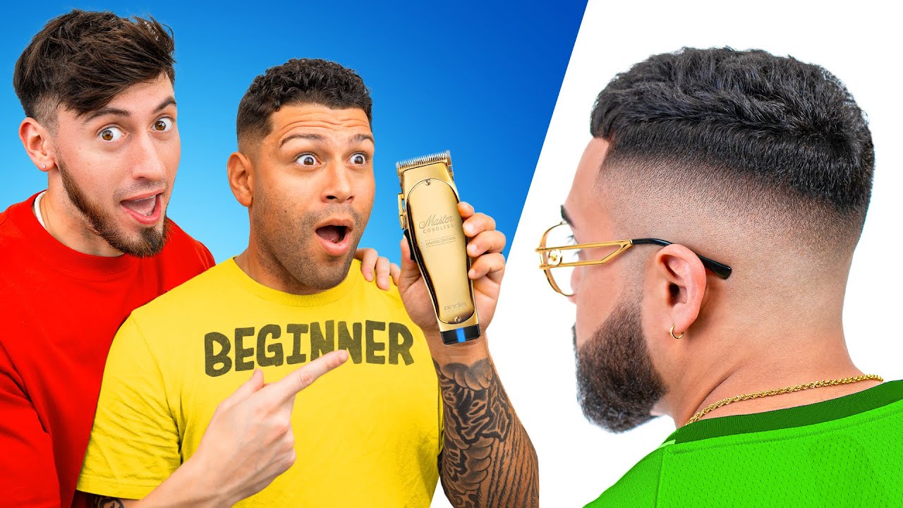 I Taught A BEGINNER Barber How To Do A PERFECT FADE! **crazy results**