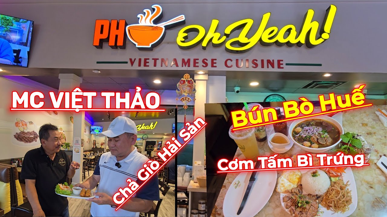Ăn Bún Bò Huế & Chả Giò Hải Sản Gặp MC Việt Thảo Ở Quán Phở Oh Yeah!