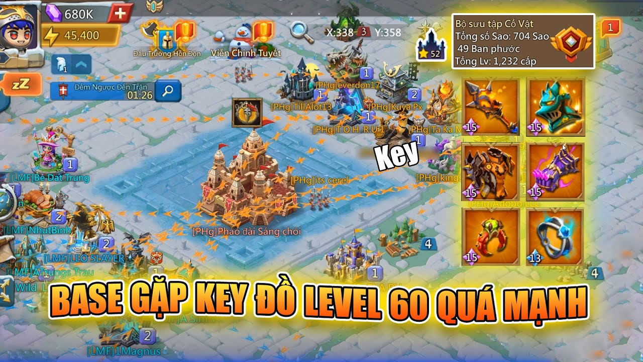 Lords Mobile: Khinh Thường Key Đồ Level 60 và Cái kết ĐẮNG