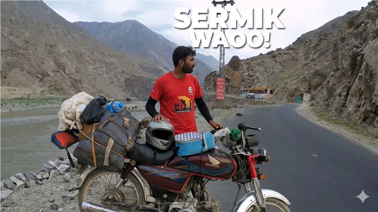 Sermik Village A Gya, Itne Khobsorat! | Kargil Road Bike Ride | Azam Munir