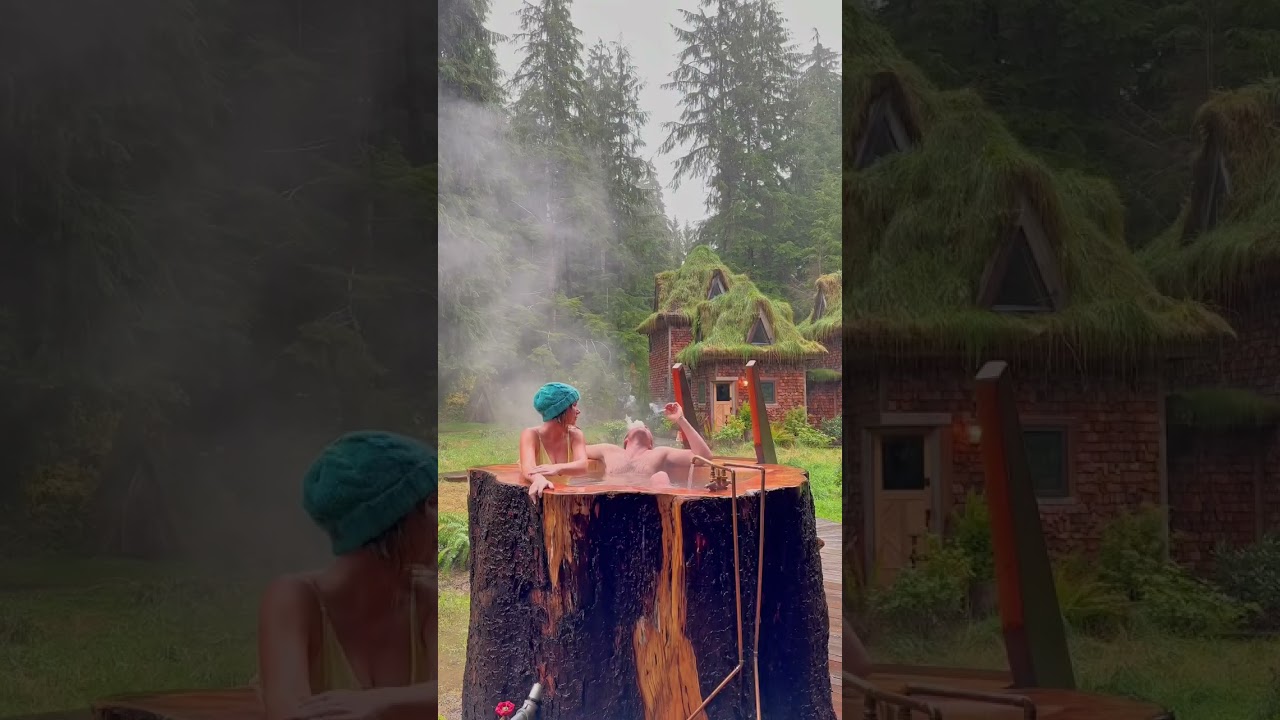 The stump tub at Cabinland