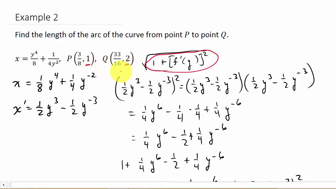 Calculus - Arc Length Example 2