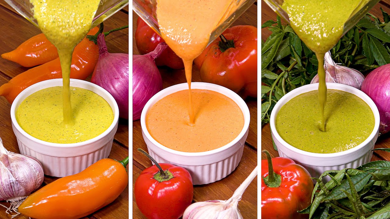 3 Cremas de Ají PERUANAS | Ají de Pollería, Crema de Rocoto y Ají Pachamanquero | Sazón y Corazón