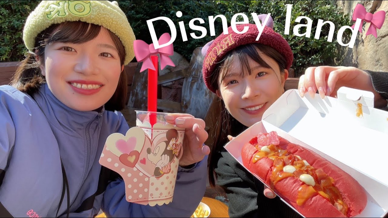 【ディズニー】ミニーちゃんフード食べ歩きしてきた🎀🤍