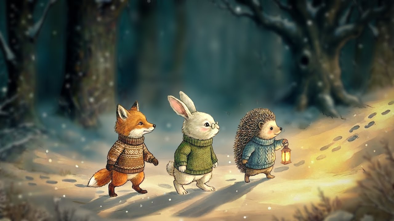 Celtic Music | Snowy Forest Walk with Golden Lantern | 3 Hours Sleep . Willow Creek