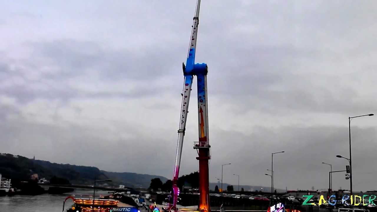 Le Turbine en video multiangle - Fête foraine de Rouen 2012