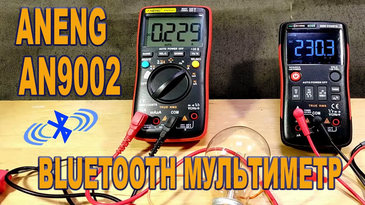 ANENG AN9002  - Цифровой True-RMS мультиметр с Bluetooth