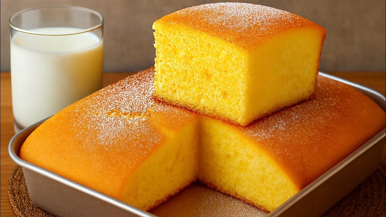 Milk cake in 5 minutes! Fluffy, quick and delicious