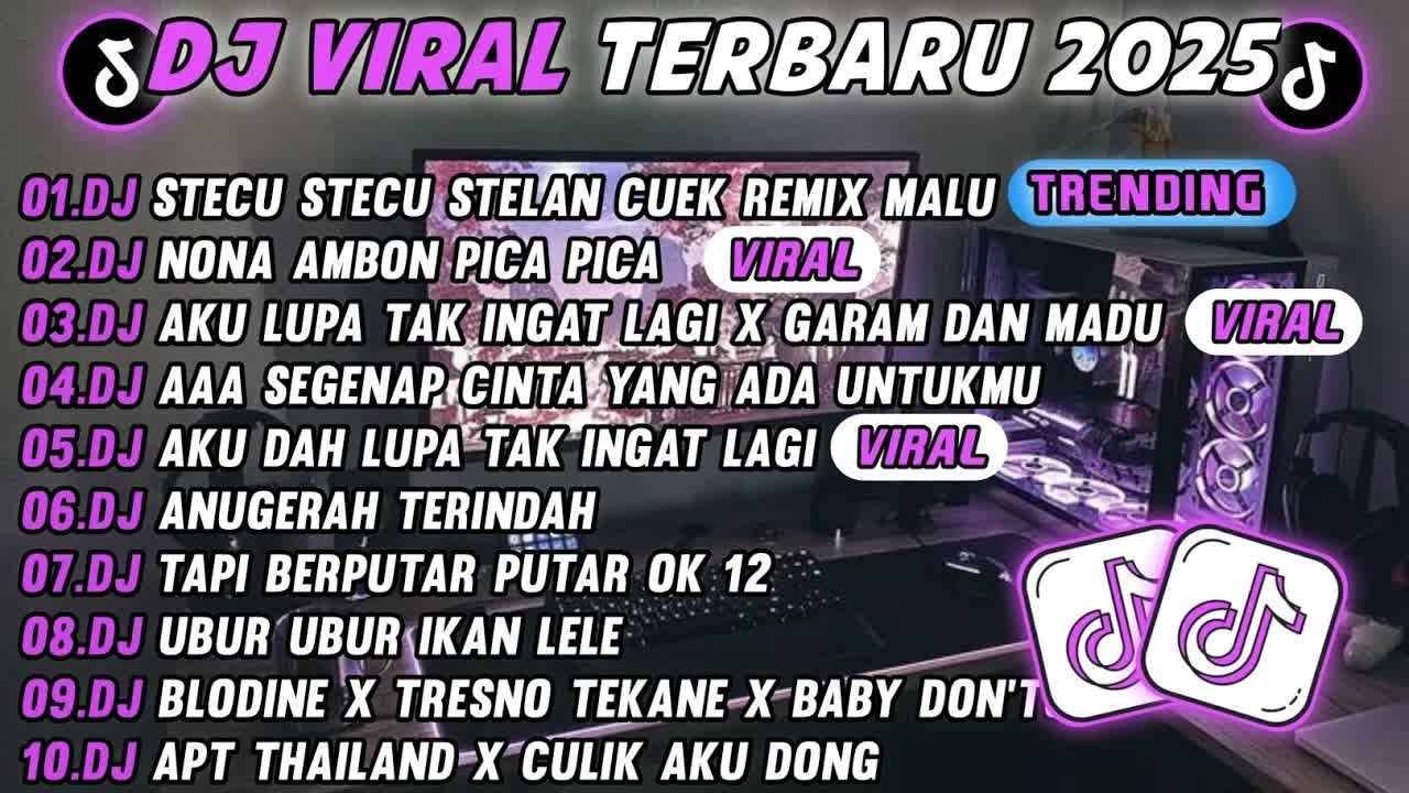 DJ TIKTOK TERBARU 2025 🎵 DJ DJ STECU STECU STELAN CUEK REMIX 🎵 DJ COBA COBA JALANIN DULU FULL ALBU
