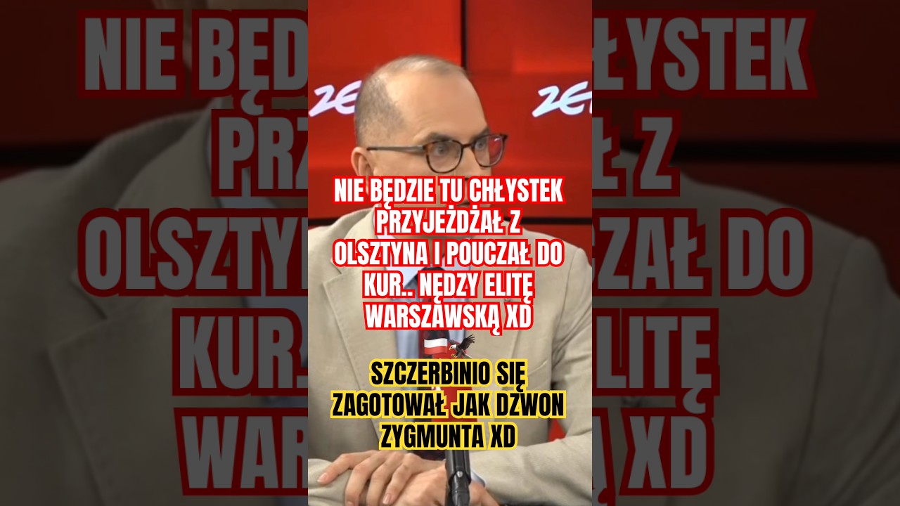SZCZERBINIO LOST HIS COOL ON AIR?🇵🇱🦅 #shortvideo #shorts #2027elections #poland #poland #polishpe...