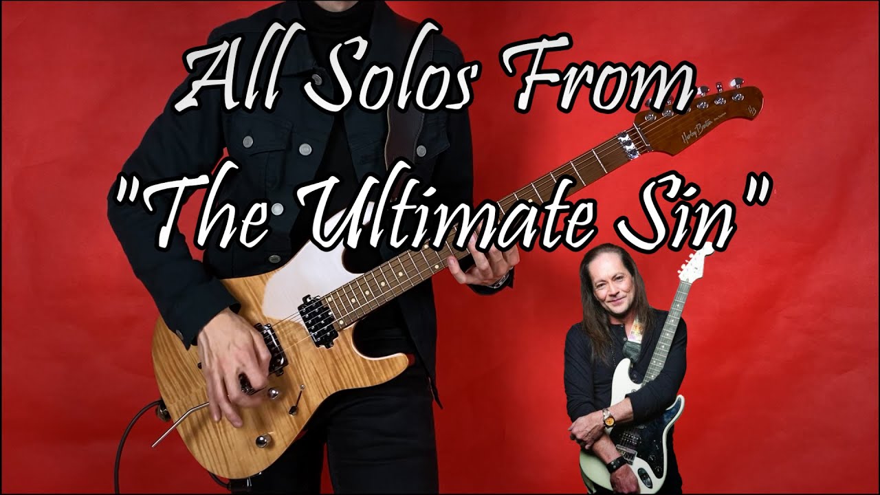 Jake E. Lee All Solos From “The Ultimate Sin” Album Cover