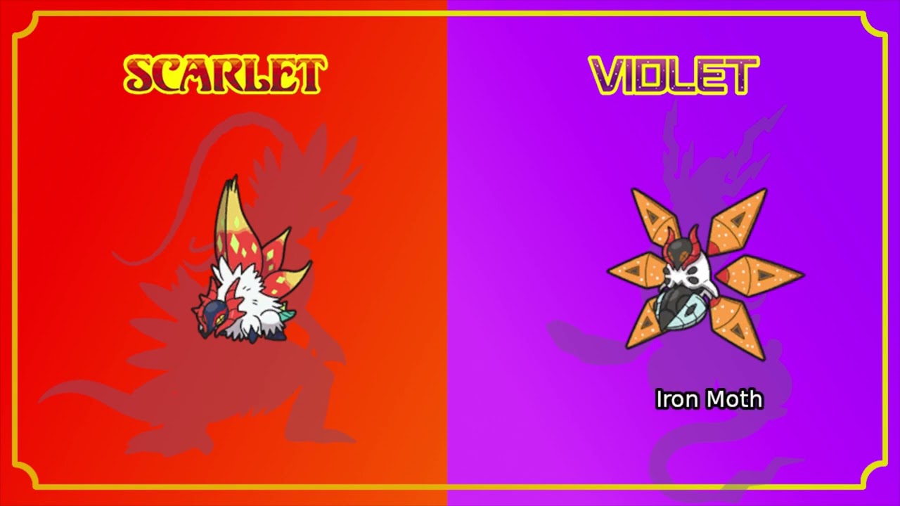 Pokémon Cries: Slither Wing and Iron Moth - Pokemon Scarlet and Violet