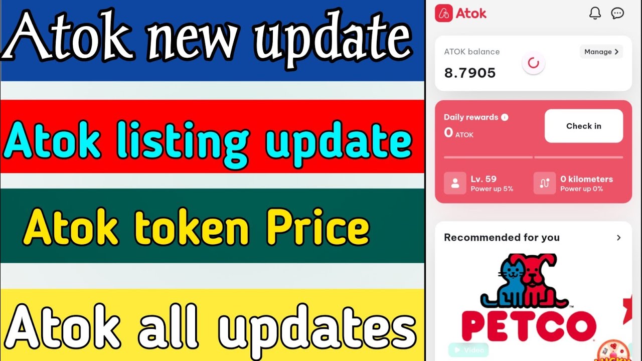 Atok mining app all new updates | Atok token price confirm | Atok listing kab ho gi