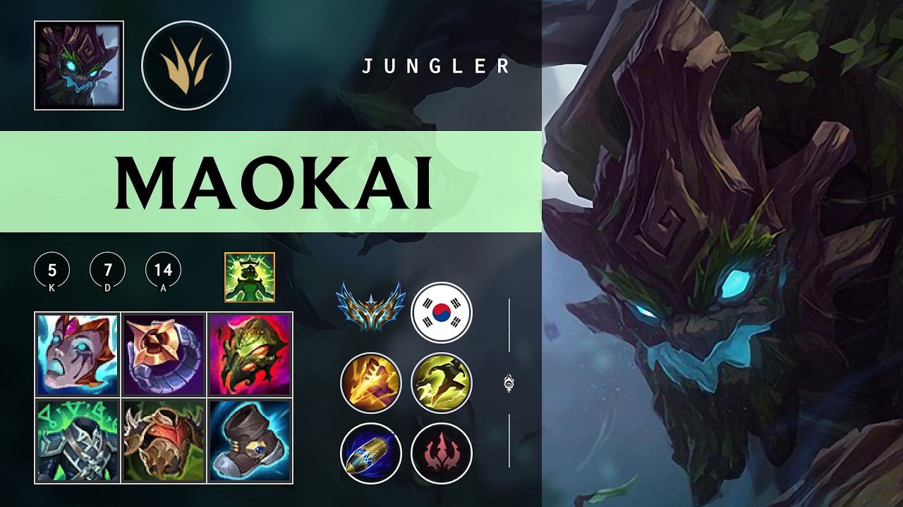 Maokai Jungle vs Taliyah - KR Challenger Patch 26.05
