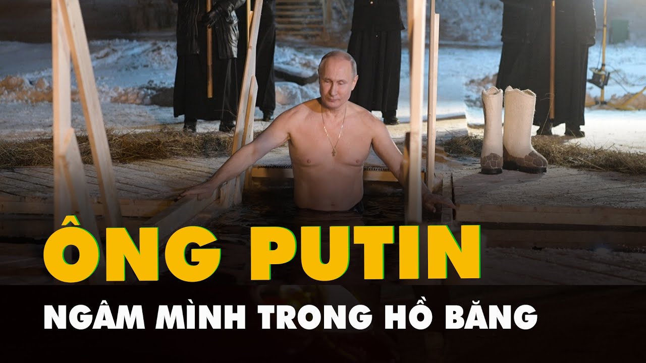 Tổng thống Putin ngâm mình trong hồ băng ở tuổi 73 dịp Lễ Hiển linh