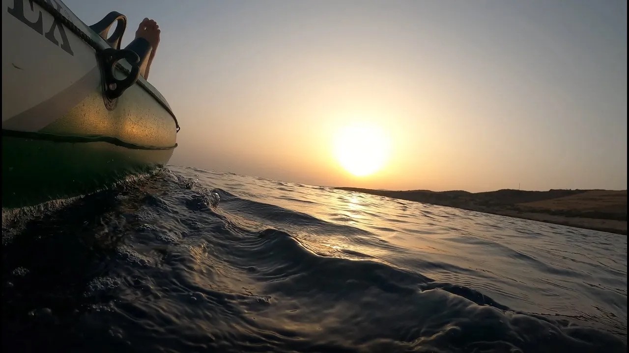 Intex Seahawk 2 on the southern coast of Naxos Island, Greece in stunning 4K.