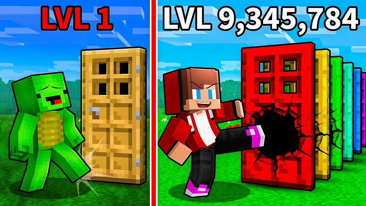 JJ and Mikey: POWER KICK BATTLE in Minecraft - Maizen