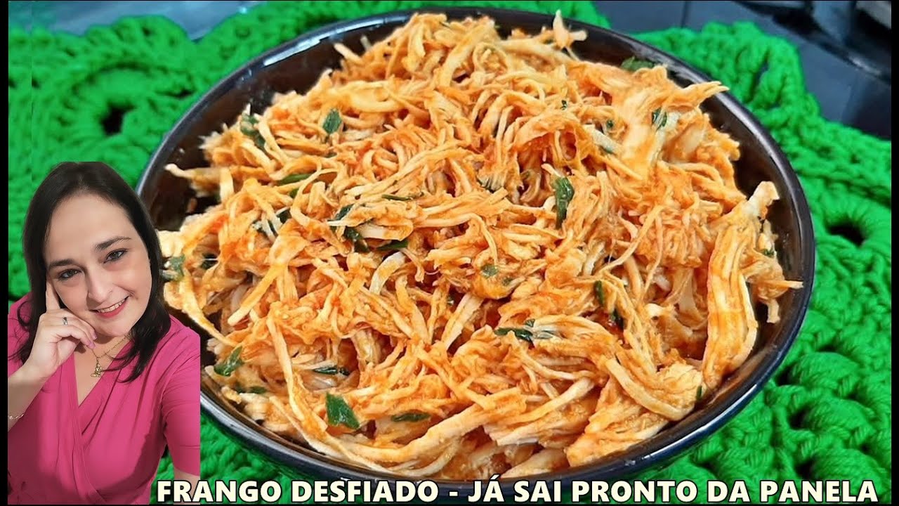 FRANGO DESFIADO R&Aacute;PIDO - J&Aacute; SAI PRONTO DA PANELA E (TEMPERADO) -  PRONTO PARA CONSUMO