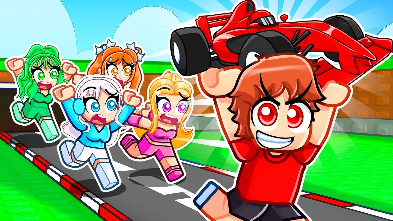 Techy Plays Steal A F1 Car In Roblox With MY CRAZY FAN GIRLS...