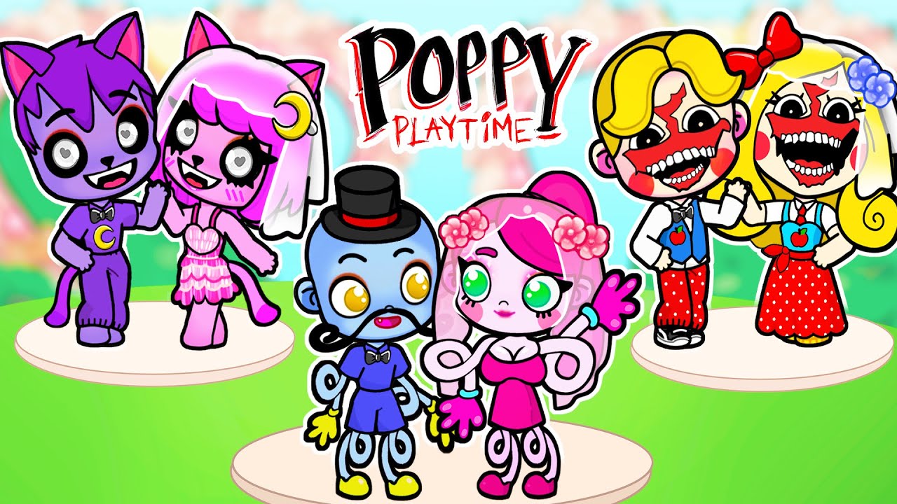 ГЕРОИ POPPY PLAYTIME - ВСЕ ПОЖЕНИЛИСЬ?!😱❤️👰‍♀️ История Любви в Аватар Ворлд | Toca Boca
