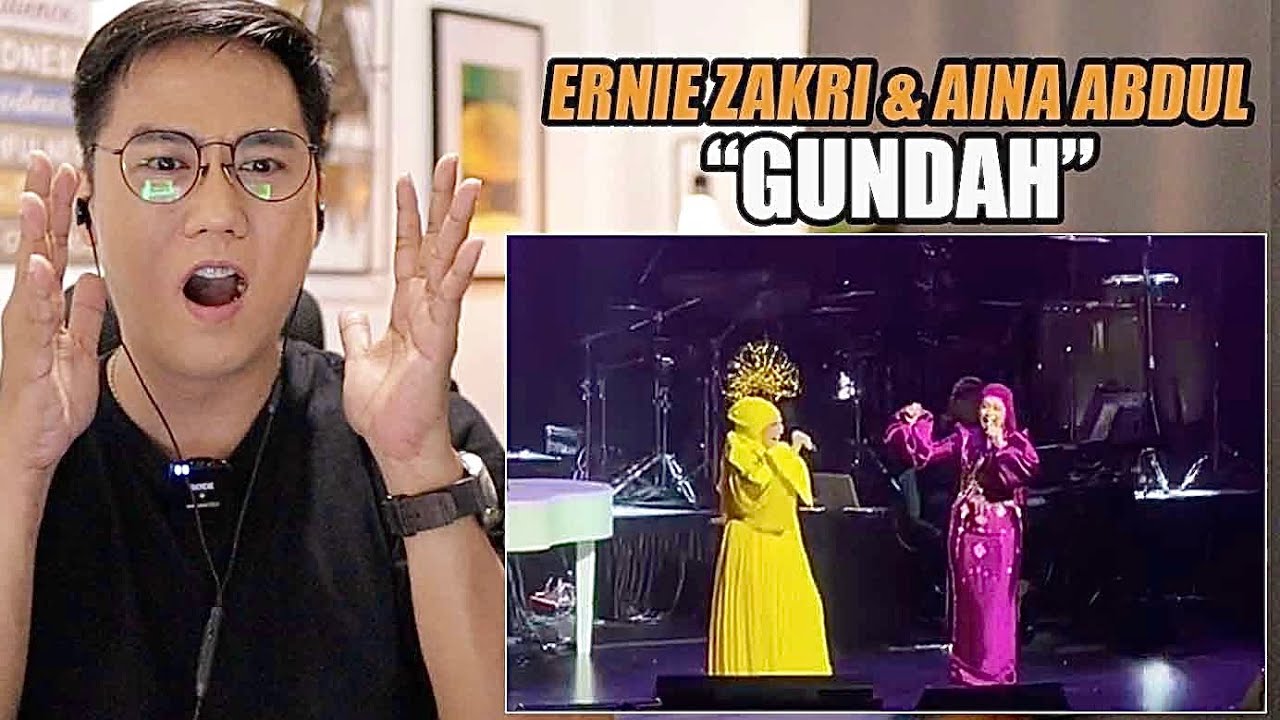 Ernie Zakri and Aina Abdul - Gundah [duet] | SINGER REACTION