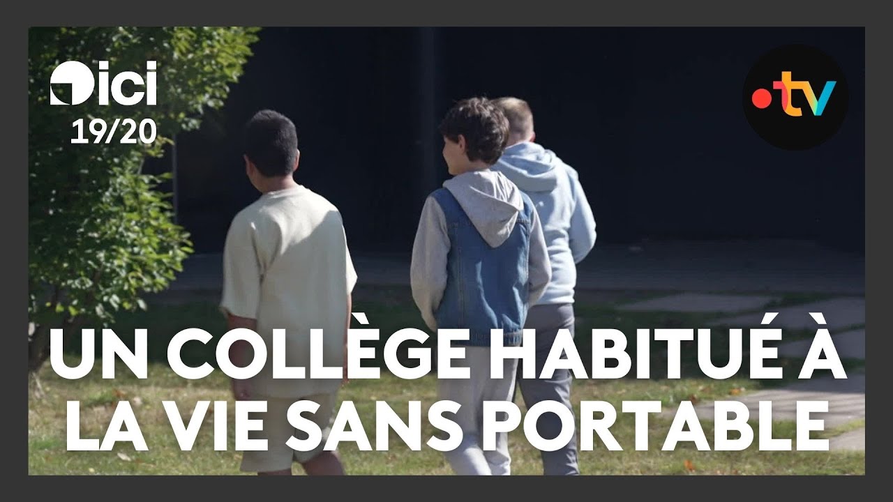 Un collège habitué à la vie sans portables