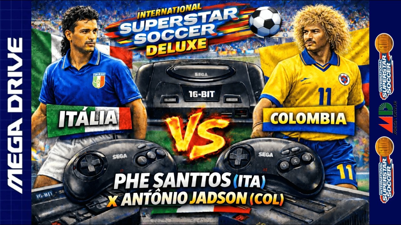Torneio ISS Deluxe Round 1 - Jogo 4 - Phe Santtos 🇮🇹 x 🇨🇴 Antonio Jadson