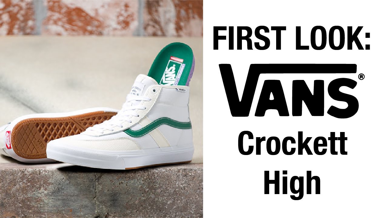 FIRST LOOK: Vans Crockett High Shoes White/Green