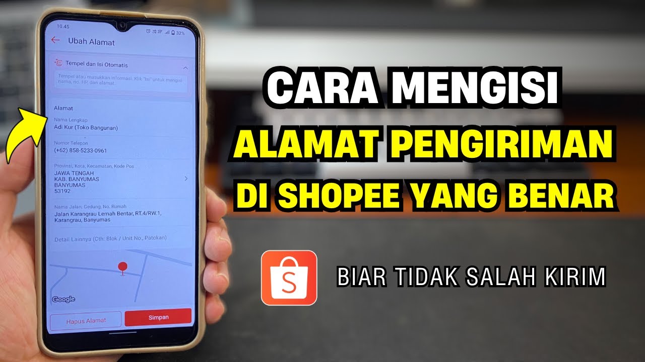 Cara Mengisi Alamat Pengiriman di Shopee dengan Benar