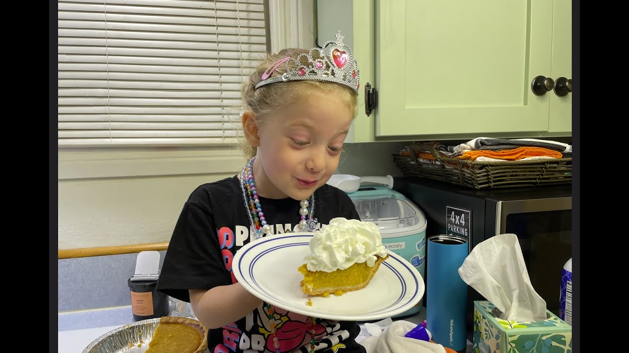 Surprised Mommy HOMEMADE pumpkin pie