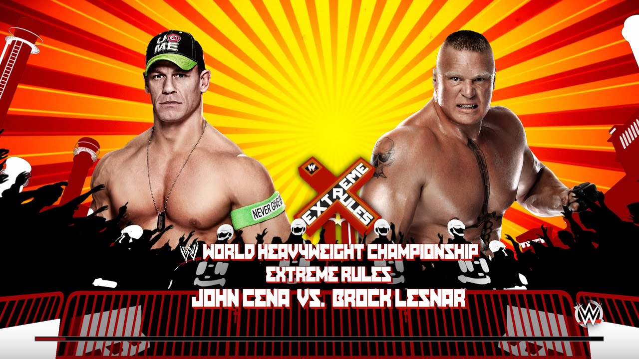 JOHN CENA VS BROCK LESNAR ► WWE 2K15 PS5 ► WWE WORLD HEAVYWEIGHT CHAMPIONSHIP EXTREME RULES MATCH