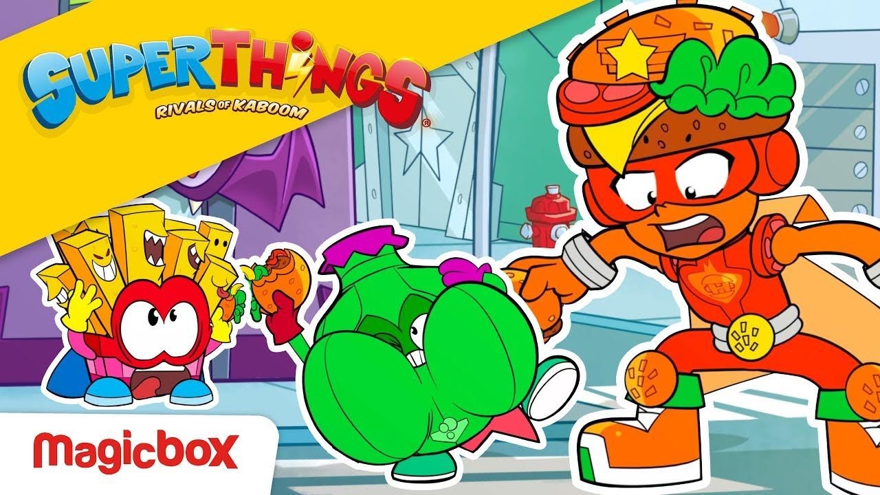 ODCINEK SUPERTHINGS ⚡ 🍔 Hamburgerowe zamieszanie 🍔⚡| Serial rysunkowy dla dzieci
