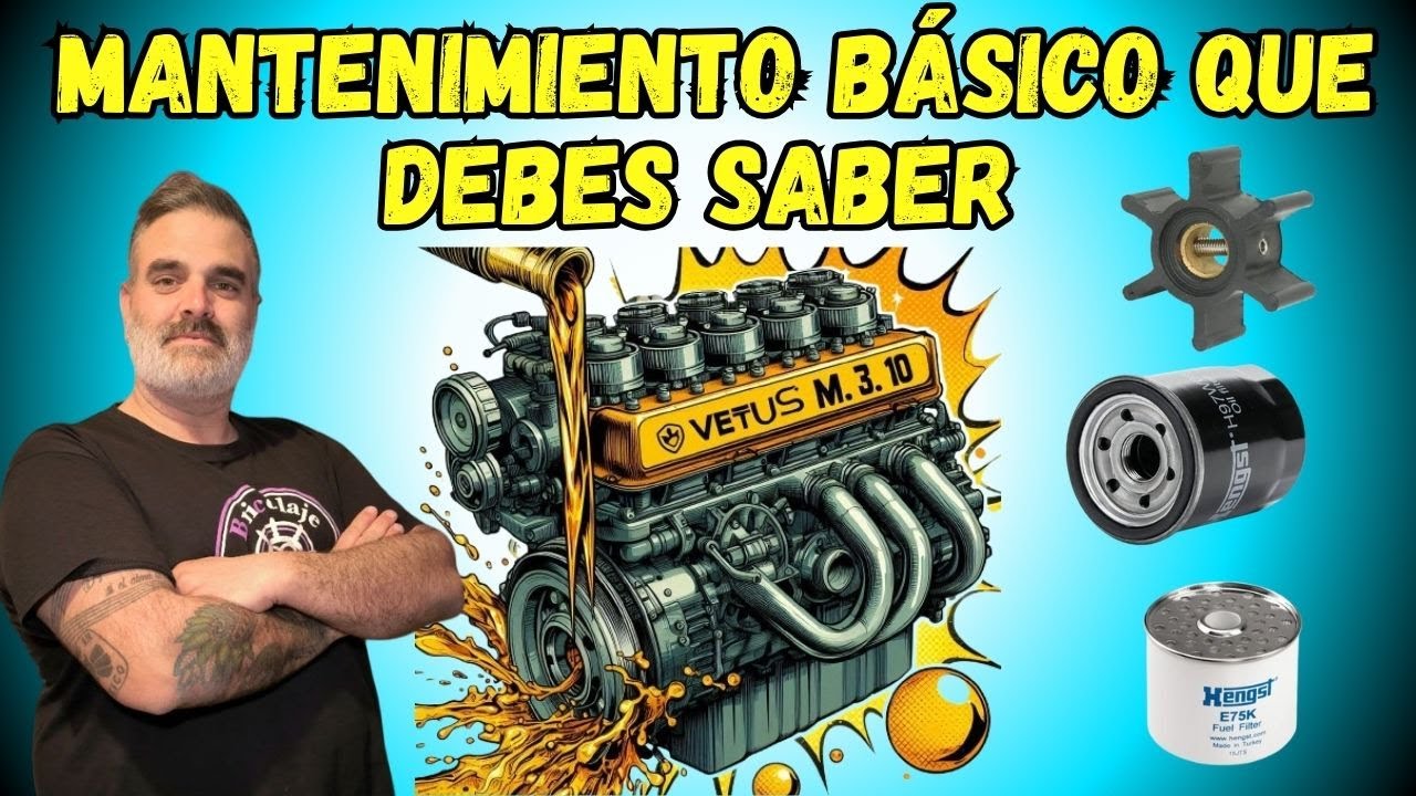 COMO Hacer Mantenimiento MOTOR Intraborda VETUS M3 10