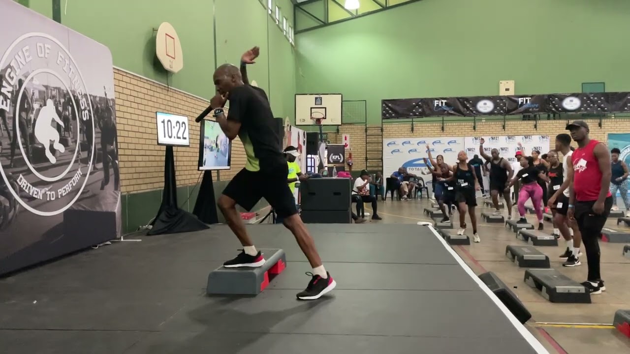 Shimi Molefe Step 129. FB: Soweto Aerobics Lovers. Instagram: Sal _aerobics
