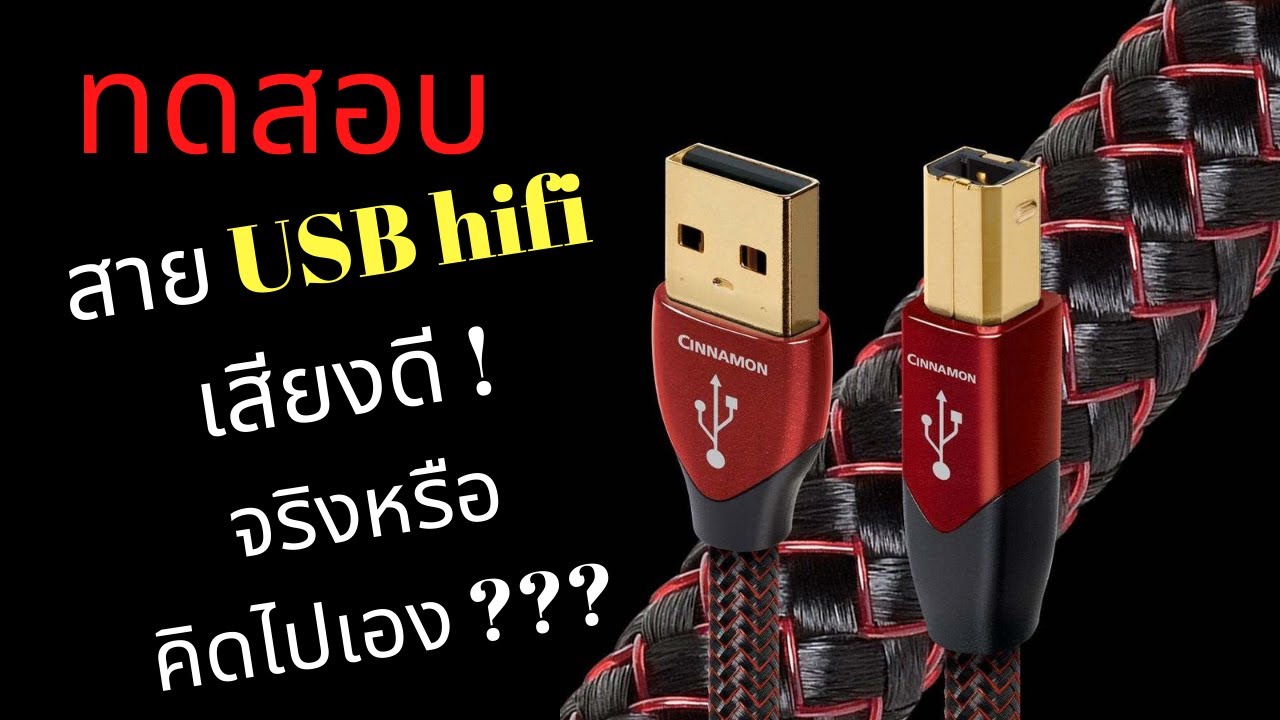 เสียงไม่เหมือนกันจริงไหม ? ทดสอบ สาย สัญญาน USB Hifi Audioquest Forest + Cinnamon + Carbon