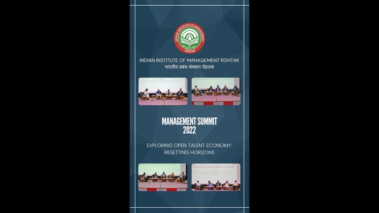 IIM Rohtak | Management Summit | 10th September, 2022|