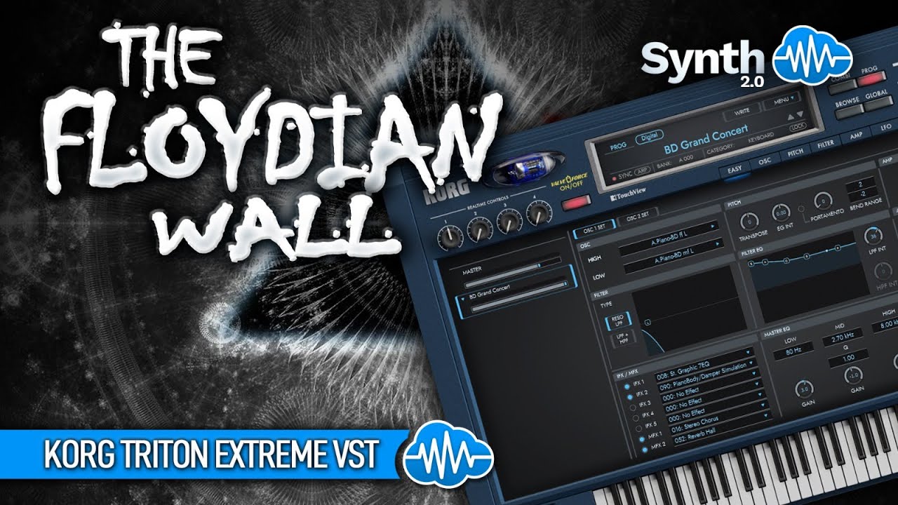 THE FLOYDIAN WALL (60 new sounds) | KORG TRITON EXTREME VST | SOUND LIBRARY